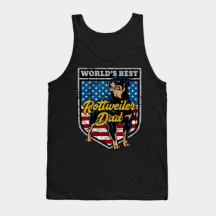 Worlds Best Rottweiler Dad Tank Top